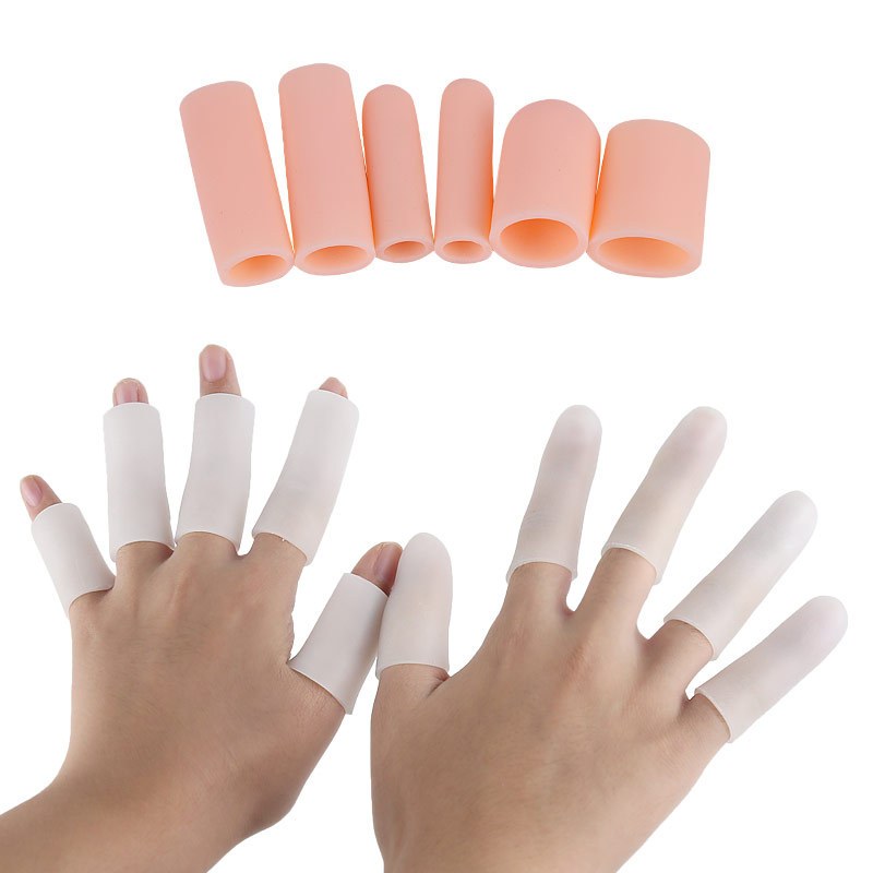 D07 &lt;五件組&gt; 矽膠五指套 手指保護套 防磨套 矽膠手指套 手指套 運動防磨指套 防磨保護套 矽膠指套