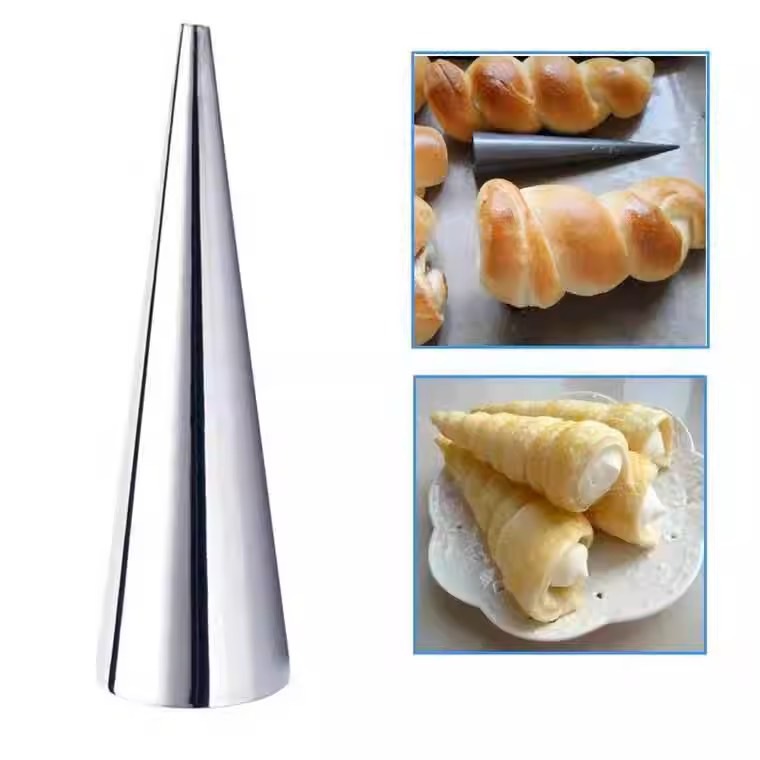 [PIWARE派威爾] 6入 尖形螺管 錐形丹麥管 螺旋牛角 牛角麵包 螺旋麵包 丹麥麵包 海螺麵包 烘焙工具