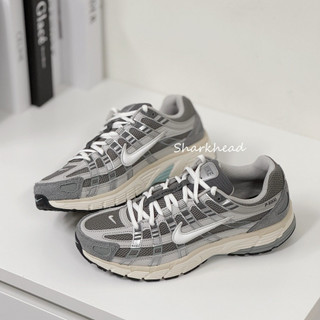 【Sharkhead】現貨 Nike P-6000 老爹鞋 復古 灰藍 礦石灰 銀灰 奶油底 FN7509-029