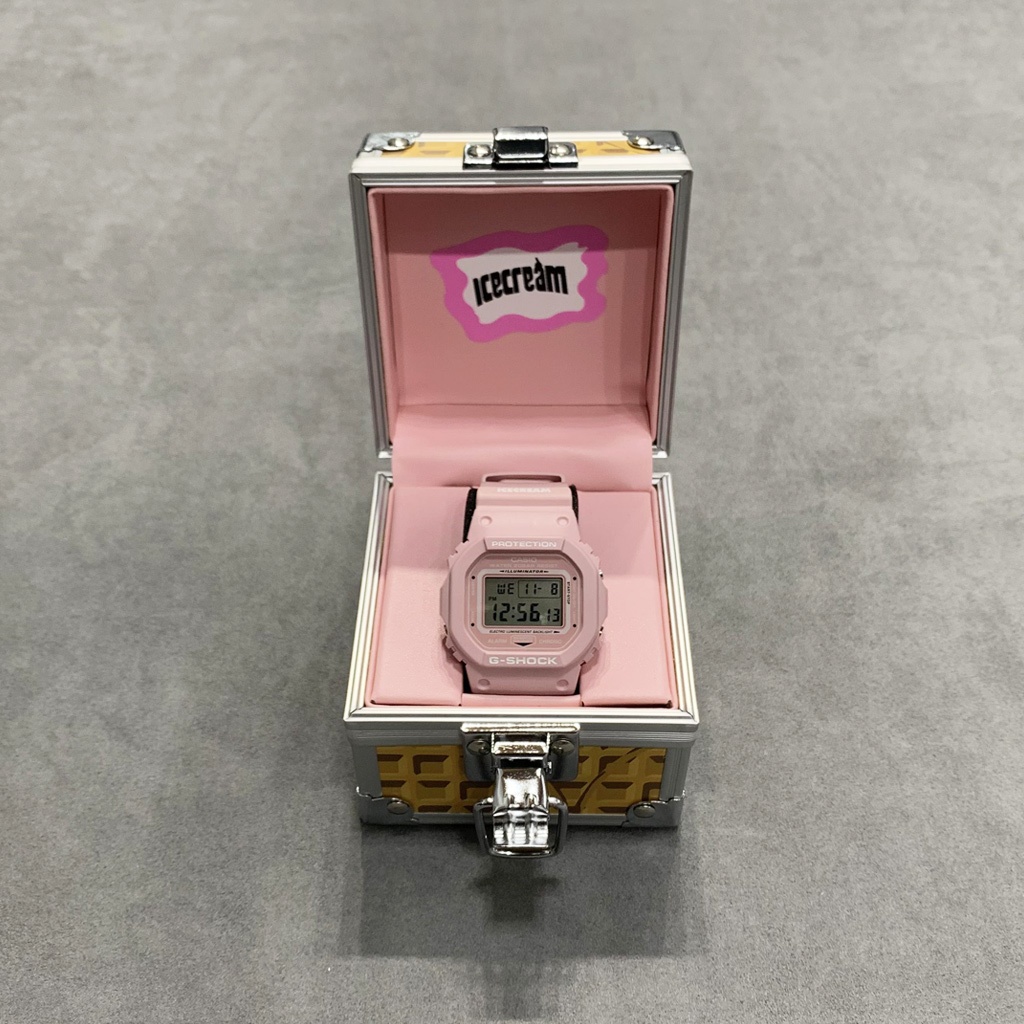 【工工買取】現貨 Ice Cream x G-Shock DW-5600 限定聯名款 粉紅 鬆餅 電子錶