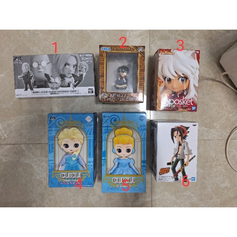 應募 WCF 坂本日常 公仔 坂本太郎 朝倉新 景品 麻倉葉 通靈王 犬夜叉 QPOSKET 名偵探柯南 灰姑娘 愛莎