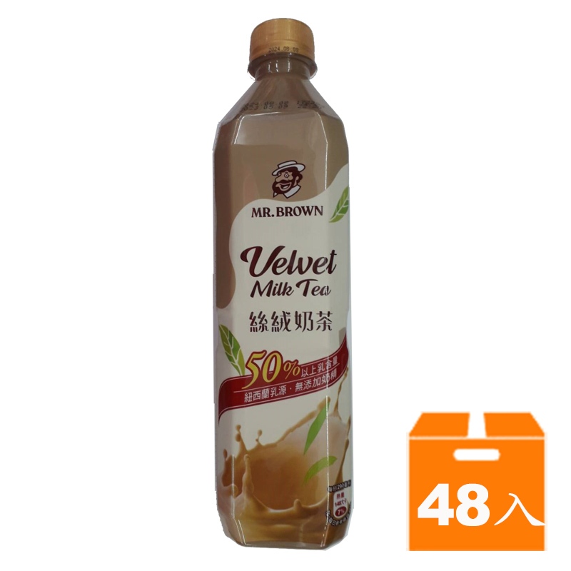 金車伯朗絲絨奶茶580ml(24入)x2箱