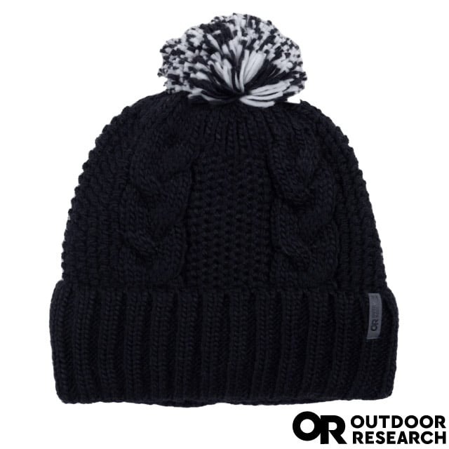 【Outdoor Research】女 款 保暖針織毛線帽 無簷小便帽/可覆耳 絨毛襯裡_黑_OR300122
