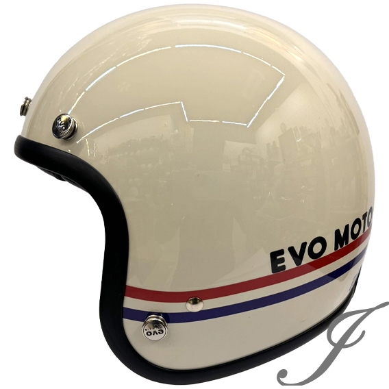 EVO TA502 EVO MOTO 經典紅藍線條 騎士復古帽 安全帽