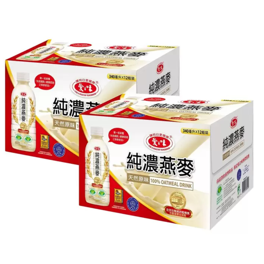 🔥線上獨家商品🔥好市多代購免運 - 愛之味 純濃燕麥 340毫升 X 24入