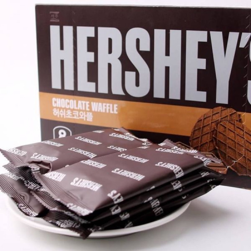 【現貨🔥】光速出貨 韓國hershey's 薄片巧克力鬆餅餅乾 單包🍫 巧克力 鬆餅餅乾 好時 零食 不甜 微苦 餅乾