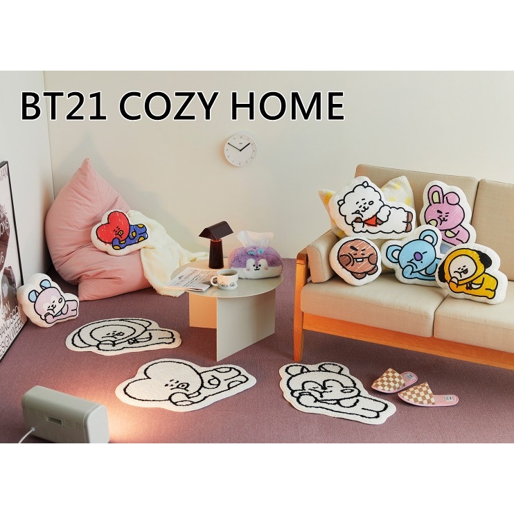 【預購】BT21 COZY HOME 抱枕 地墊(腳踏墊) 馬克杯 衛生紙套 x LINE FRIENDS