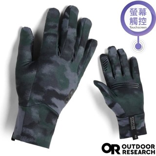 【Outdoor Research】男 款 輕量級透氣保暖智慧抓絨手套(可觸控)/矽膠防滑 樹林迷彩 OR300560