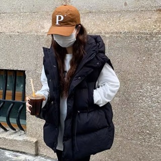 [1F]現貨 日系 韓版 女款 中長版 寬鬆 羽絨棉 保暖 馬甲 背心 外套