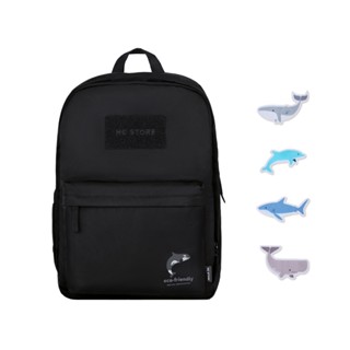 【HC STORE】環保海洋守護者黑色雙主袋防潑水後揹包