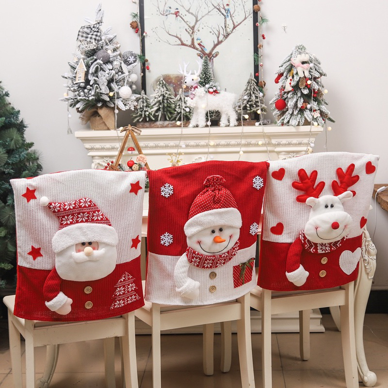 聖誕節禮椅套佈置 『現貨 24小時出貨』聖誕節 聖誕節禮物 小禮物 聖誕節裝飾 聖誕佈置 椅套