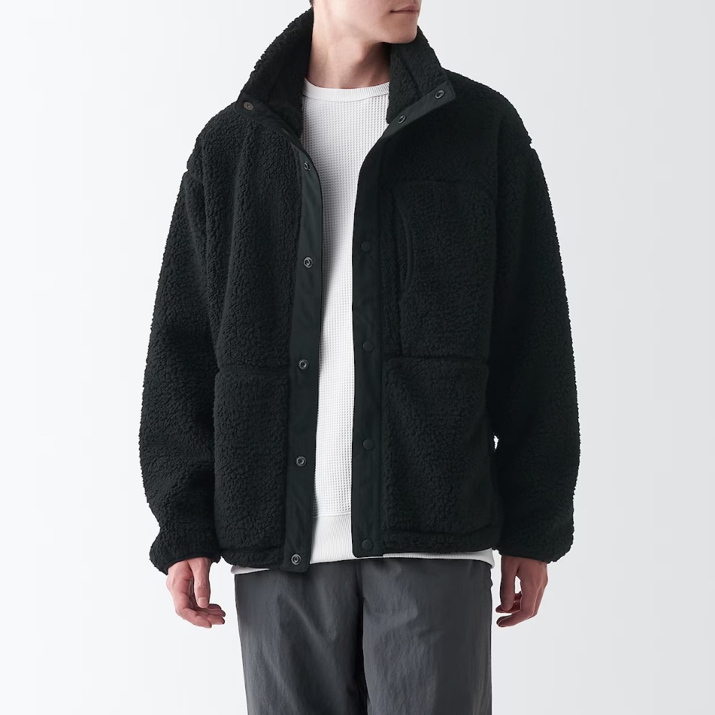 日本無印良品MUJI WALKER｜防風刷毛連帽外套 防風保暖外套 防水保暖外套 ＸＳ－ＸＸＬ