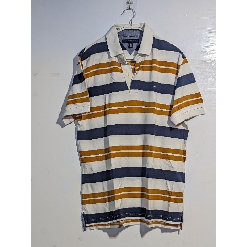 Tommy Hilfiger Polo polo衫 馬球衫 條紋 復古 古著