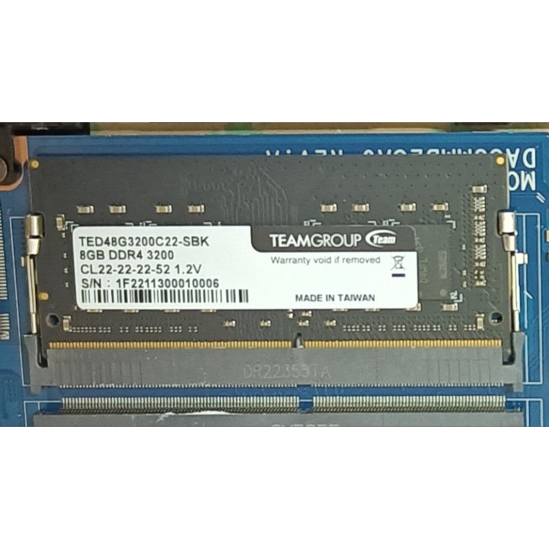 Teamgroup十銓科技8G DDR4/3200筆電記憶體