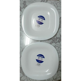 Luminarc 樂美雅餐盤27cm 淺方盤 強化玻璃 強化餐盤