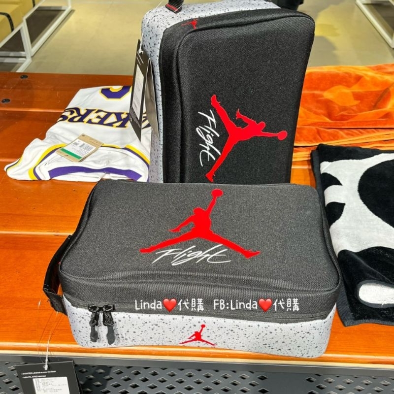 Linda❤️代購 Nike Jordan shoebox shoebag 爆裂紋 鞋包 鞋袋 鞋盒包 手拿 手提包