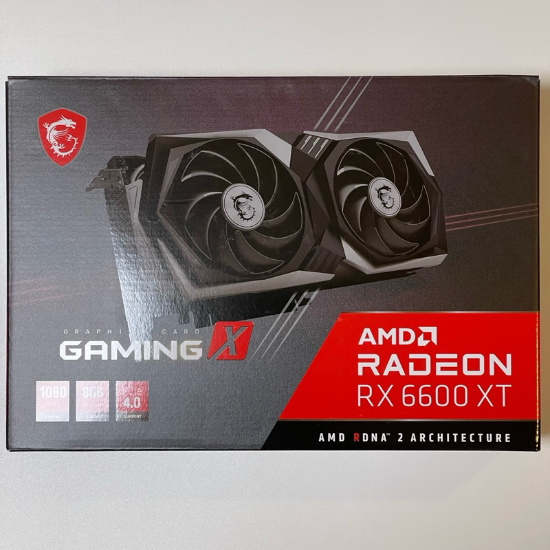 微星 Radeon RX 6600 XT GAMING X 8G 顯示卡