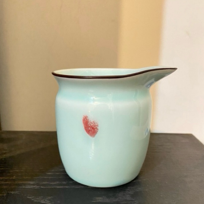 青瓷陶瓷茶海 公道杯 鯉魚浮雕 茶具 泡茶