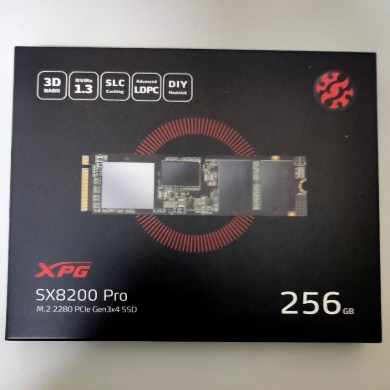 二手良品 保內 ADATA 威剛 XPG SX8200 PRO 256G M.2 2280 PCIe SSD 固態硬碟