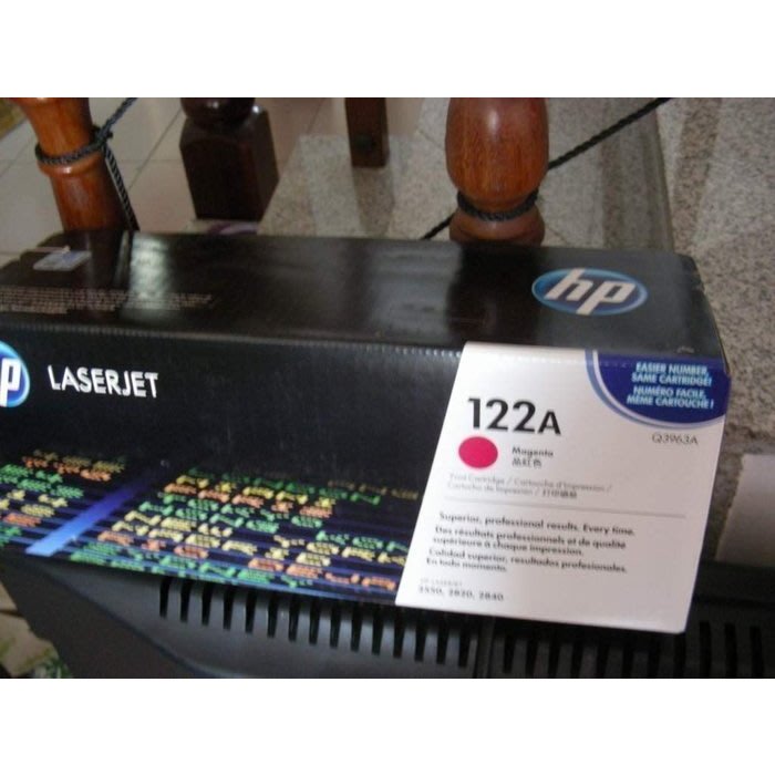2012年黑包HP Q3963A 122A 原廠洋紅色碳粉匣 適用HP 2550/2820/2840