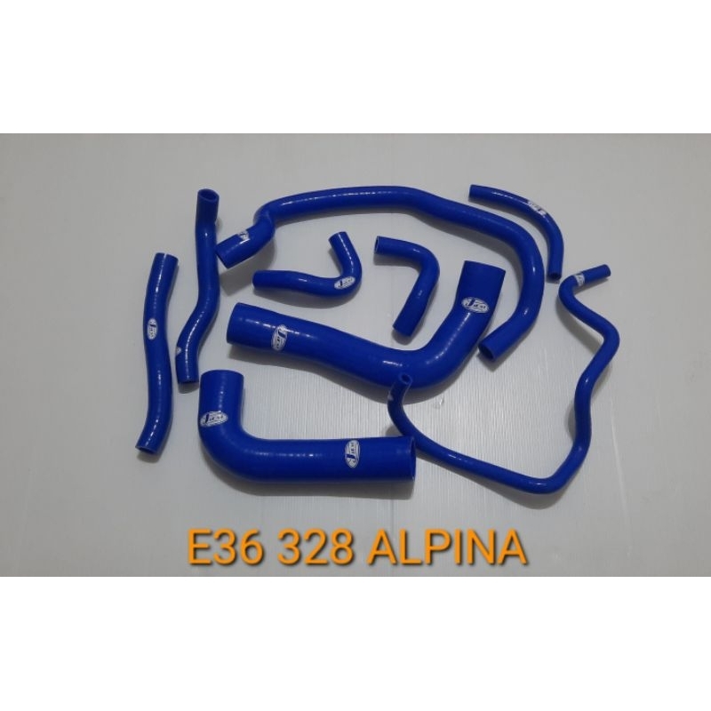 高品質矽膠～E36 328 ALPINA～強化矽膠水管～送鐵束