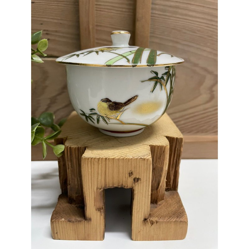 早期茶杯 茶罐 茶倉 日據 手繪 九谷 茶杯 落款杯 魚盤 鶴盤 鳥盤 碗盤