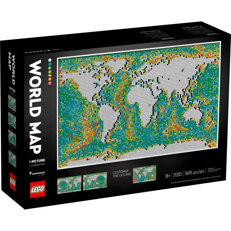 &lt;全新&gt; LEGO 藝術系列 Art 馬賽克 世界地圖 World Map 31203 &lt;全新&gt;