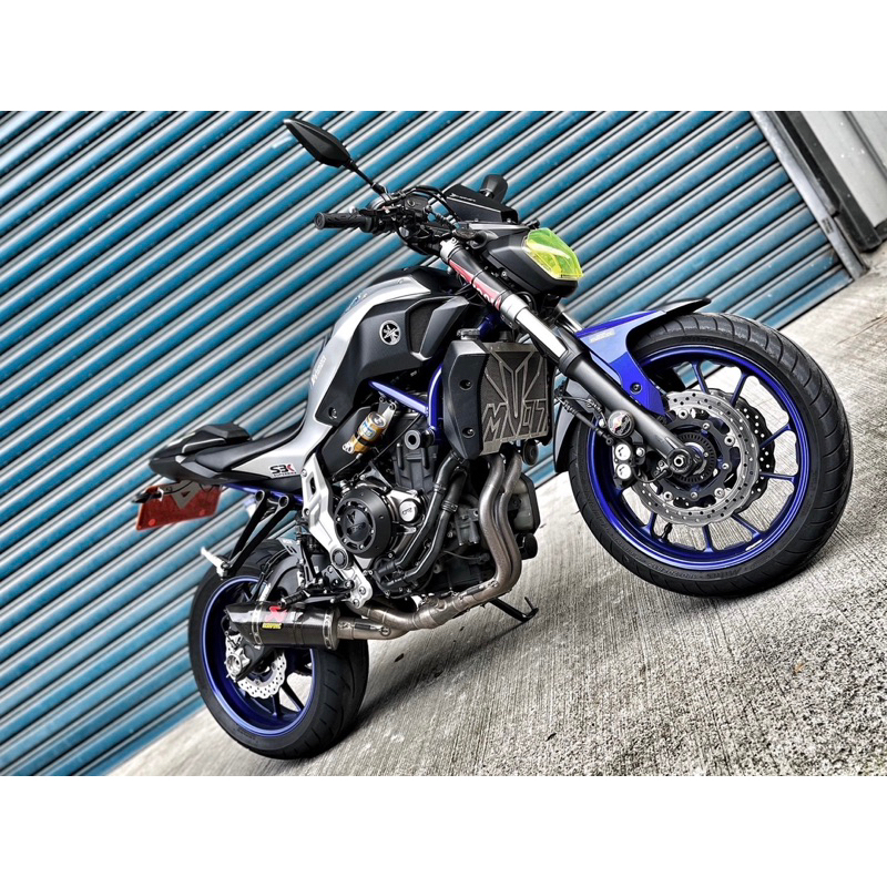 Yamaha MT-07 全段碳蠍管 D2後避震 YSS前叉 小資族二手重機買賣