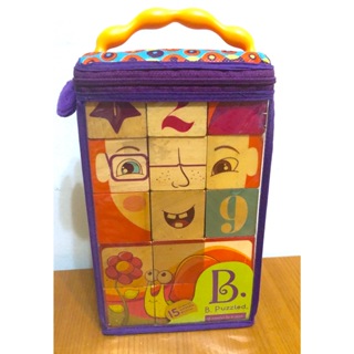 美國 B.Toys 思樂拼 木製拼圖 立體方塊拼圖 幼兒益智玩具