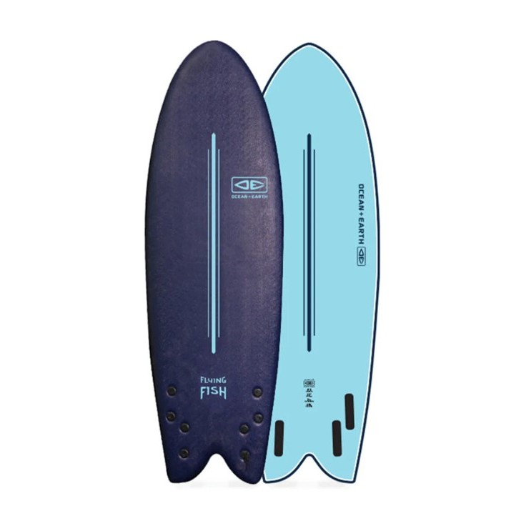 Ocean Earth QUAD FIN Flying Fish 5'8 衝浪板 軟板 短板 魚板 surfboards