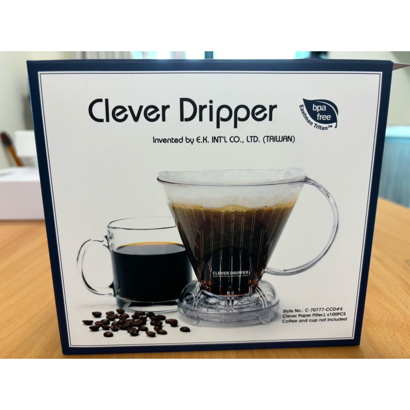 Clever Dripper 聰明濾杯 時尚套裝組500ml 鐵灰色 台灣製 贈原廠專用濾紙100張