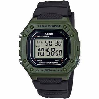 CASIO (W-218H-3A) 數位流行電子錶 學生 當兵 運動 防水50米