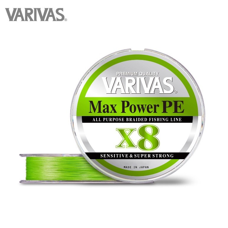 VARIVAS POWER MAX X8 150M PE線 萊姆綠 路亞萬用線 釣蝦線 八股編【大鯨魚釣具研究社】