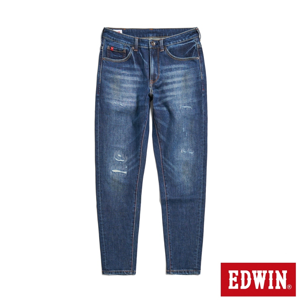 EDWIN 加大碼 RED LABEL 365 溫控丹寧錐形牛仔褲(酵洗藍)-男款