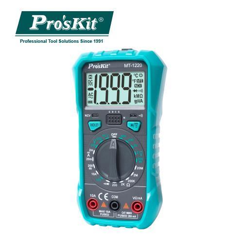 [士東工具]ProsKit寶工 3-1/2數位電錶 MT-1220