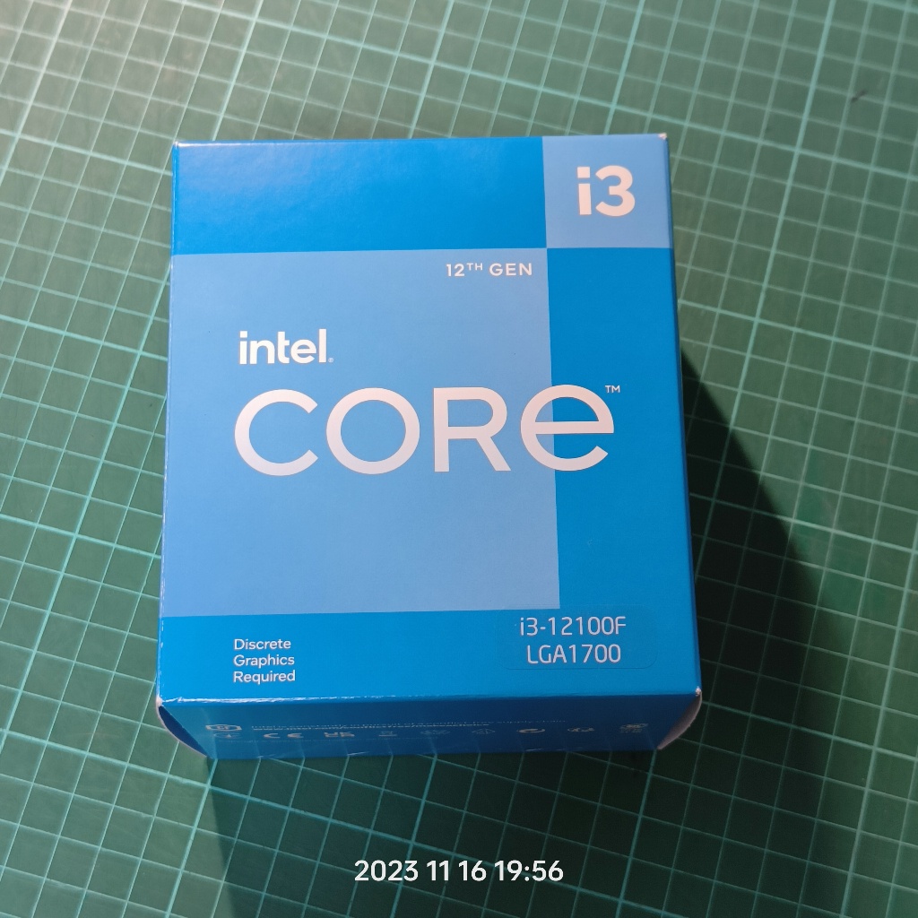 買家預訂中! 非約定勿下標! Intel 第12代 Core i3-12100F 4核8緒 處理器 無內顯二手