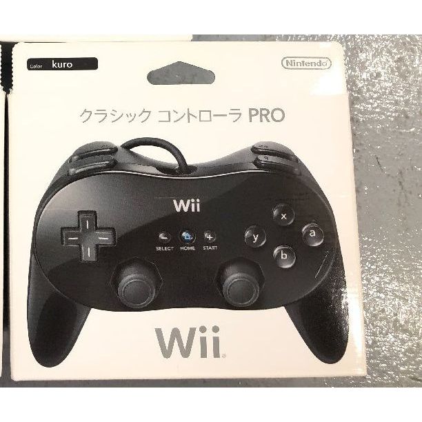 遊戲歐汀: 日本任天堂 Wii 牛角手把 黑色 原廠控制器 盒裝美品