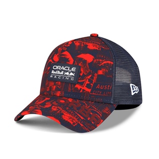 【NEW ERA】聯名款 紅牛 F1賽車 奧斯汀大獎賽 卡車帽 網帽 丈青色 9FORTY【ANGEL NEW ERA】