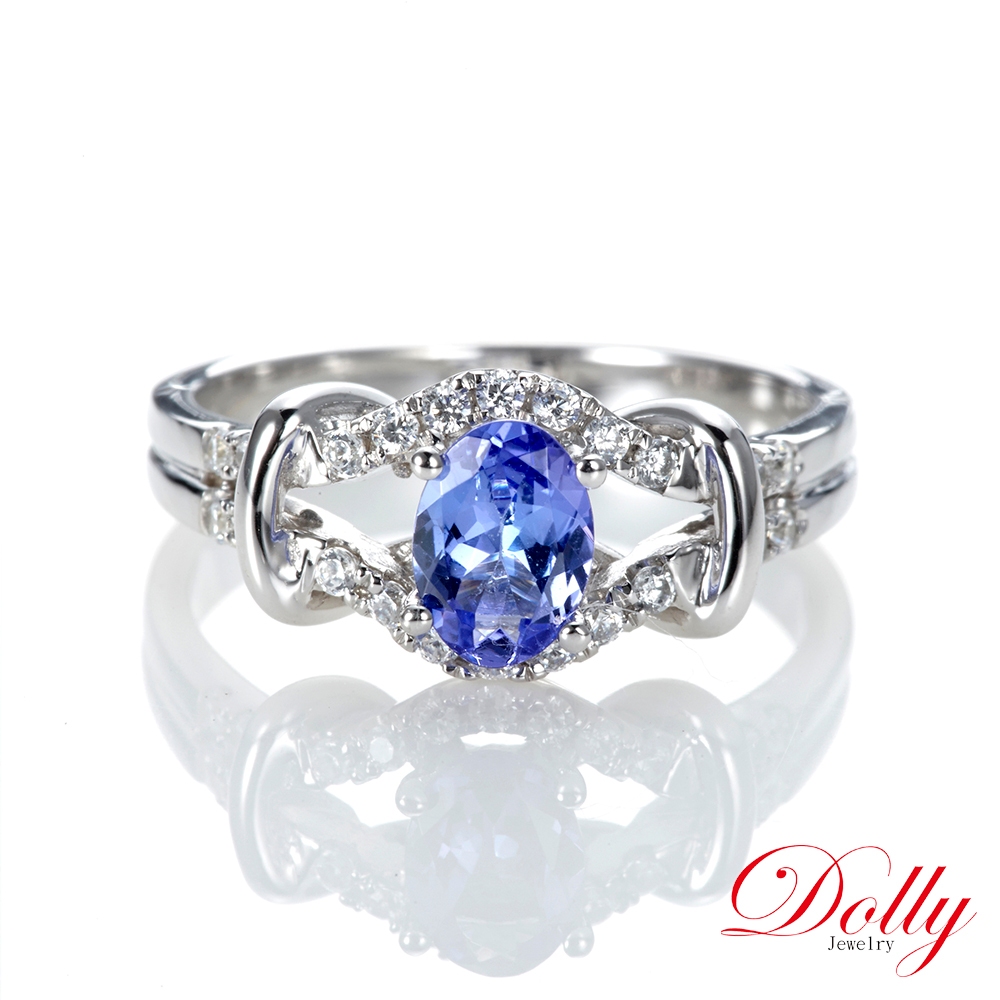 Dolly 天然丹泉石晶鑽戒指-009