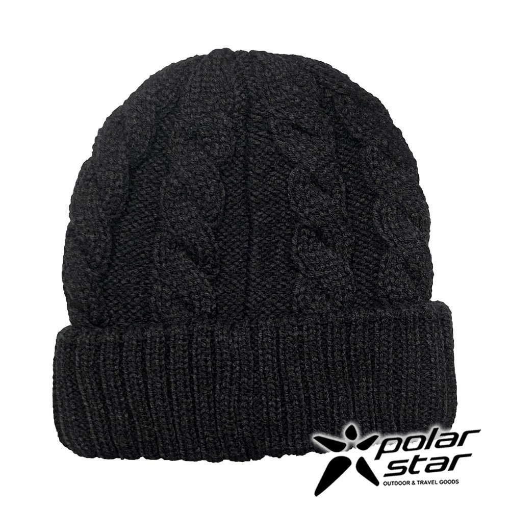 【PolarStar】中性素色編織保暖帽『黑』P23604