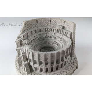 53 Akira手作（非魚缸商品） 建築 擺設 水泥 擺件 桌上收納 裝飾品 擺飾 羅馬競技場 玄關擺件 競技場 擺設