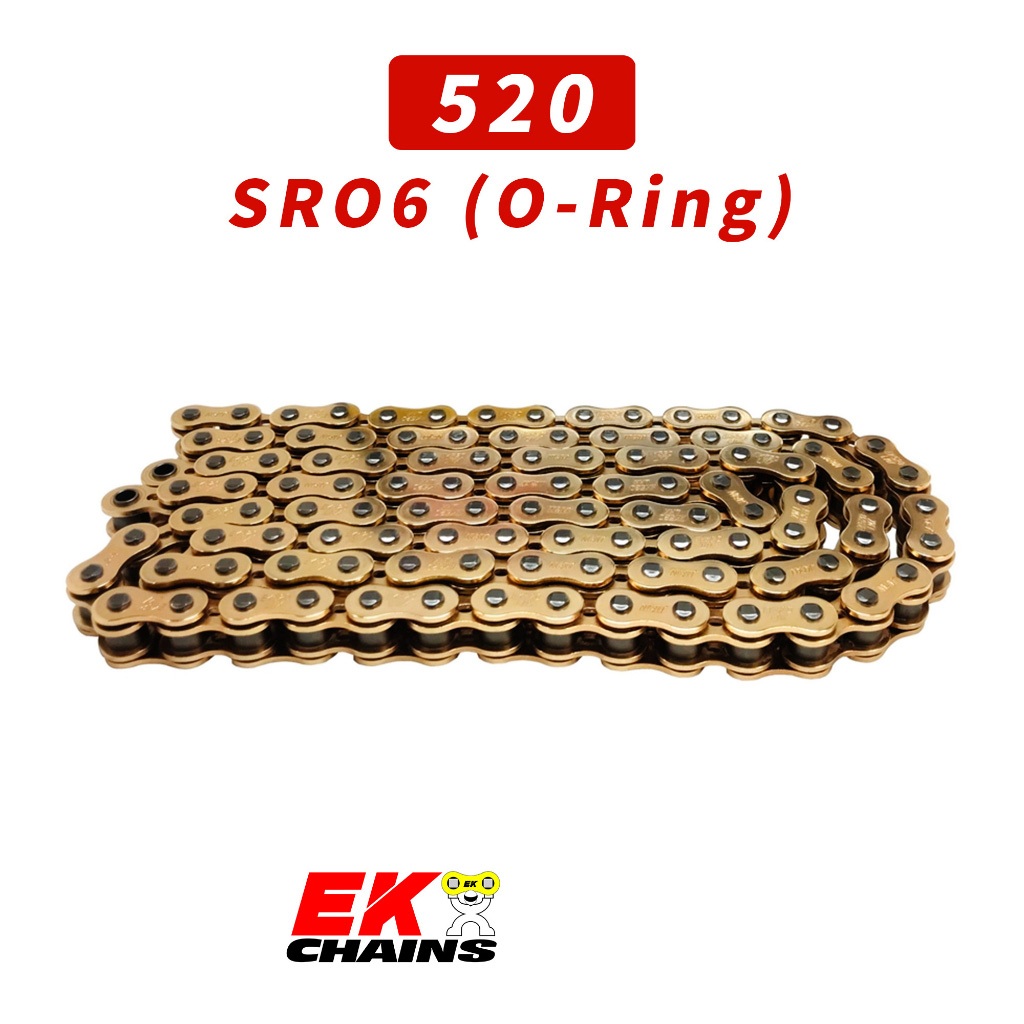 EK 鍊條 520 SRO6 黃金 120L O型油封鏈條 台灣總代理經銷商 易鑫國際二輪