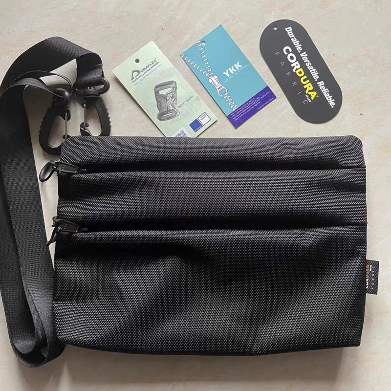 【BIG.K】CORDURA 1680D 機能防潑水多格層側背包 工裝 cityboy 小包 斜跨包 單肩包