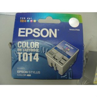 庫存品EPSON T014原廠彩色墨水匣C480/580/C40C/480/C20SX/C40SX/C40S