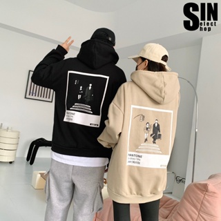 [Sin Select Shop] 韓國 PANTONE 色票 LEON 電影 刷毛 寬鬆 帽T