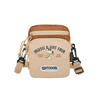 【OUTDOOR】史努比SNOOPY-音樂祭直式側背包-棕色ODP23S03BE $1290