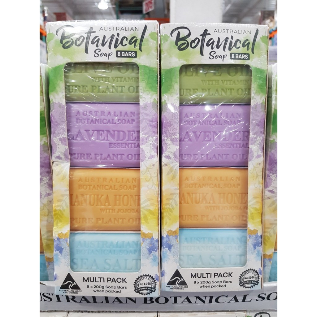 ↘️好市多代購↙️澳洲製植物精油香皂 X 8塊 四種香味一次滿足