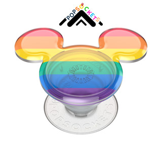 隔日到貨 泡泡騷 手機支架 迪士尼 炫彩半透彩虹米奇 PopSockets 伸縮手機支架