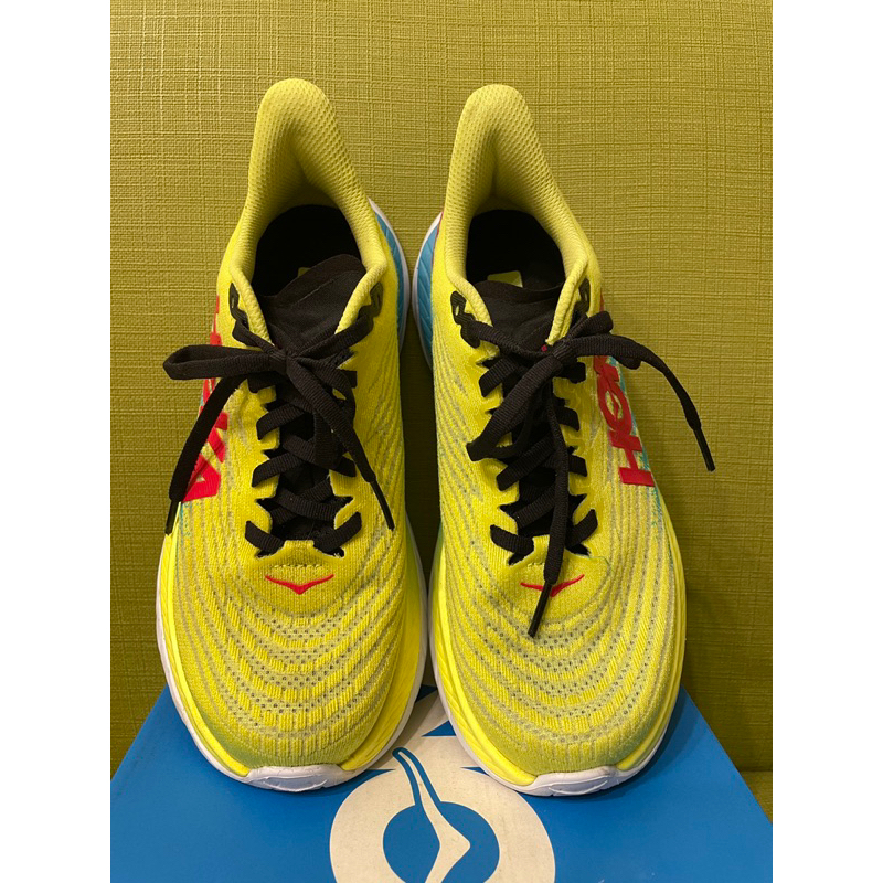 HOKA MACH 5 月見草黄/潛水監 女 US6 / 23cm