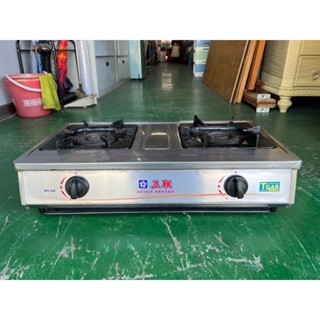 【二手倉庫-崇德店】二手傢俱☆五聯牌WG-262天然氣瓦斯爐☆檯爐 二口瓦斯爐 雙口瓦斯爐 傳統式瓦斯爐